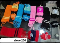 KIT GORRO BUFANDA Y GUANTE BEBÉ