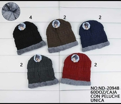 GORROS HOMBRE LISO C/PIEL POR DENTRO - comprar online