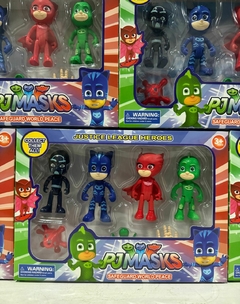 SET PJMASKS HÉROES EN PIJAMA X4 C/ACCESORIOS - comprar online