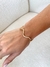 PUL9940 - BRACELETE ONDULADO CRAVEJADO - FOLHEADO A OURO - comprar online