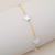 PUL9482 - PULSEIRA ESTRELAS DE PÉROLA - 16CM + 5CM EXTENSOR - FOLHEADO A OURO