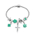 PUL9880 - PULSEIRA DE BERLOQUE CRUCIFIXO - VERDE