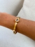 PUL9908 - BRACELETE INSPIRAÇÃO LV BRILHANTE - AÇO INOX - DOURADO - comprar online