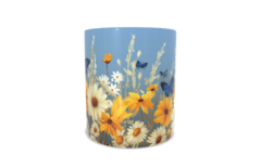 Caneca Flores e Borboletas