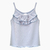 (6149) Musculosa Niña Bretel Fino con Volado Morley - Jersey