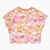 (6184) Remera Niña Oversize Floreada - Jersey en internet