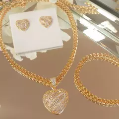 Pulseira Coração cristal