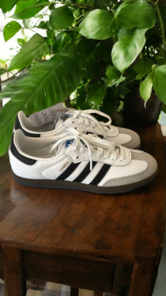 Adidas Samba Blanco con negro - RiveraShop