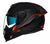 Capacete Nexx SX100R Frenetic preto fosco/vermelho