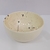 Bowl potiche ceramica cuenco a mano artesansal beige con salpicado pintitas negro