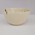 Bowl potiche ceramica cuenco a mano artesansal beige con salpicado pintitas negro