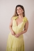 Vestido Longo Babados Ombro - loja online