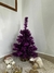 Arbol de navidad Violeta 60cm de alto con base de madera - comprar online