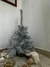 Arbol de navidad Blanco y Plateado 60cm de alto con base de madera en internet