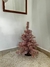 Arbol de navidad Rosa y Plateado 60cm de alto con base de madera - comprar online