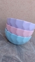 Bowl facetado grande celeste pastel - comprar online