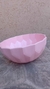 Bowl facetado grande rosado pastel