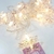 Guirnalda led 10 broches para fotos forma estrella glitter luz calida