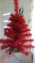 Arbol de navidad Rojo 60cm de alto con base de madera en internet