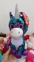 Peluche unicornio con lentejuelas 33cm