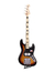 SX Jazz Bass Ash Series SJB75C 3 Tone Sunburst