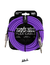 Cable instrumentos Ernie Ball Flex 6,1m Recto/Recto - Violeta