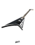 Jackson King V JS32 Black White Bevels - comprar online