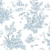 Papel De Parede Romântico Abby Rose 3 Floral Azul Ab27656