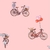 Papel De Parede Menina Bicicletas Rosa Claro Fantasy B580502