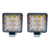 4 Unidades Farol Auxiliar 48w-16 Leds Quadrado Caminhão - Store Auto