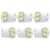 6 Lampadas Pingao 4 Leds Branco Caixa 6 Pc Meia Luz Painel