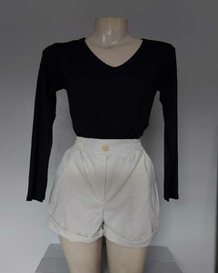 Conjunto camisa e short linho cru - Paccia