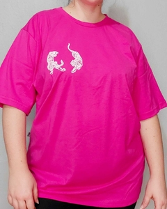 Camiseta tigre lateral pink