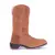 Bota Texana Feminina Premium Lisa Rosa - Solado Jump 100% em Couro Legítimo - comprar online