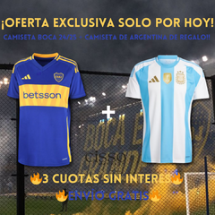 Camiseta Nueva Boca 24/25 + Camiseta Titular 2024 De Regalo!!