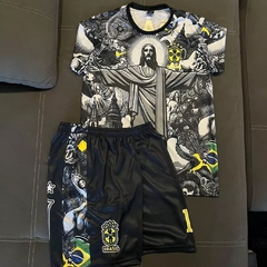 CAMISETA BRASIL CRISTO REDENTOR + SHORT DE REGALO - OFERTA 2X1! en internet