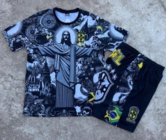 CAMISETA BRASIL CRISTO REDENTOR + SHORT DE REGALO - OFERTA 2X1! - Cisso