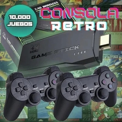 Consola Gamestick 4k(+10000 Juegos de 9 Consolas) + 2 Joysticks