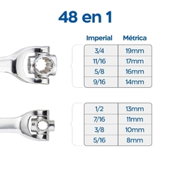 Llave Inglesa multifuncional 48 En 1 Cisso - Oferta 2x1!!