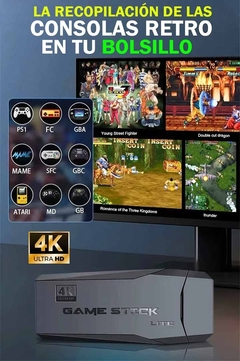 Imagen de Consola Gamestick 4k(+10000 Juegos de 9 Consolas) + 2 Joysticks