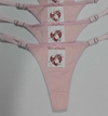 Tanga Regulable Sulca (Packx3) de Algodón C/Lycra Rosa.