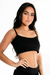 Cropped de Alcinha Liso Preto - comprar online