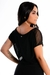 Blusinha Tomara que Caia Transparente com Cropped Preto - comprar online