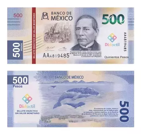 150 Billetes de Juguete Didacticos de 500 para Aprender