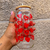 Vaso Corazones rojos