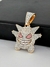 Cadena Gengar Con Diamantes Simil Oro