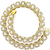 Cadena Cubana Tennis Wide Con Diamantes Simil Oro