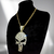 Cadena Calavera Con Diamantes Simil Oro - comprar online