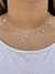 Colar choker corações