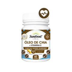 Óleo de Chia + Vitamina E 2000mg Sunfood 60 cáps - HarmoVital Suplementos